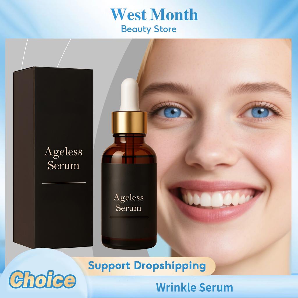 Wrinkle Serum Hydrating Fade Fine Lines Stabilizing Restoring Glowing Barrier Protection Soothing Soft Facial Brightening Serum