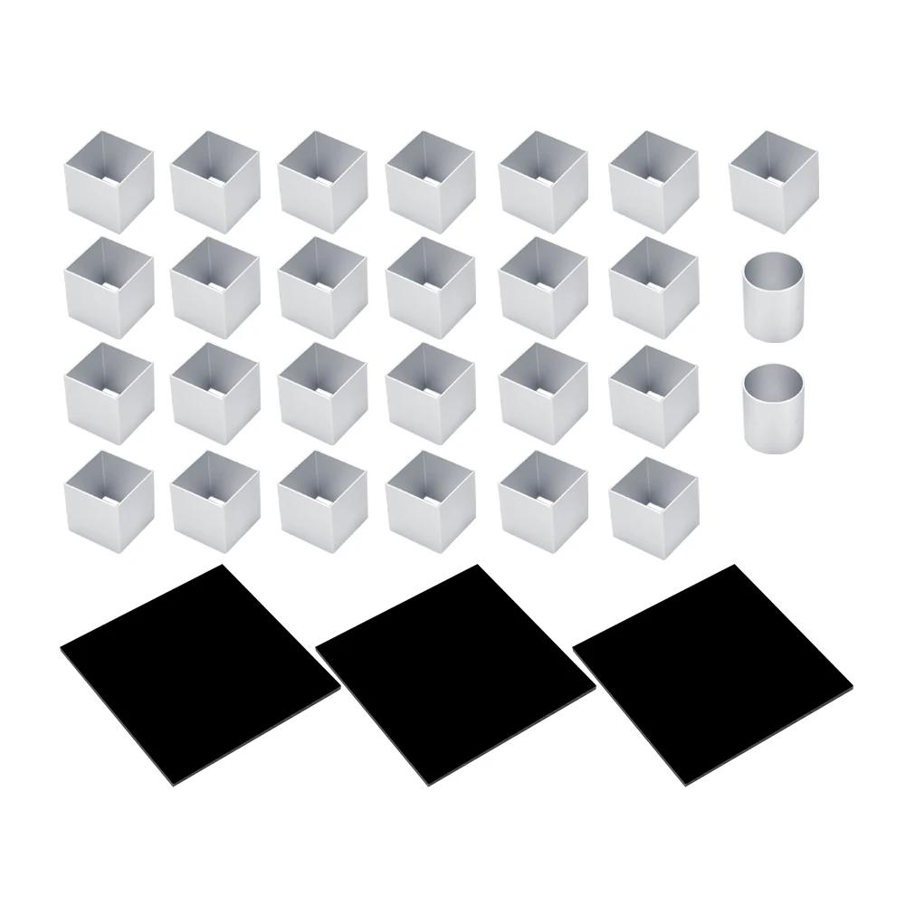 3D квадратная силиконовая форма для мусса, торта, выпечки, мыла, свечей, желе, брауни, чизкейка, шоколадного трюфеля, пудинга, лоток