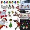 New Car Magnet Reflective Stickers Automotive Christmas Lights Decals Xmas Lights Bulb For Party Home Refrigerator Decal