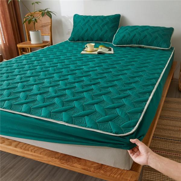 Cotton Winter Warm Thicken Sheet Bed Fitted Sheet Bedcover Printing Bed Mattress Cover Protector Sheet No Pillowcase