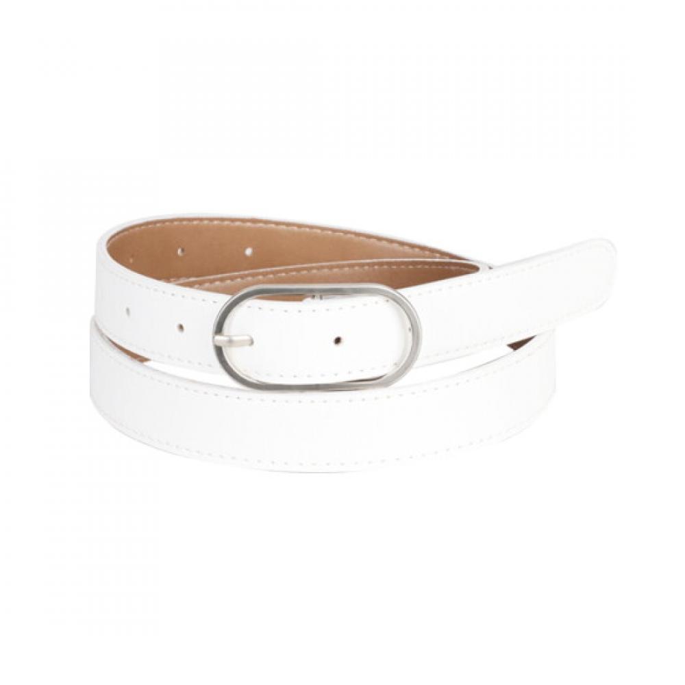 Shop DomeStic Women S Oval Buckle 25mm 4 Color Belt Tu Wbt 0923 White