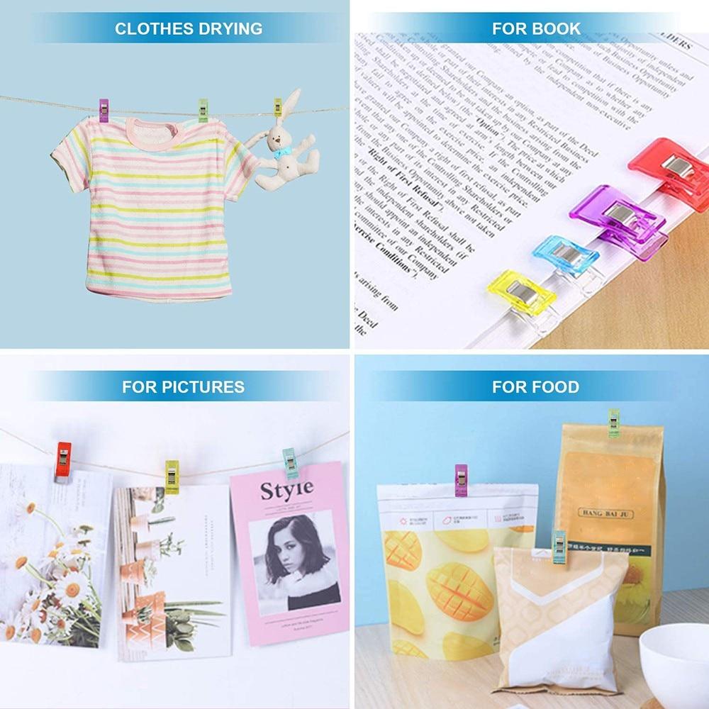 20 шт. многоцелевые швейные зажимы цветные зажимы пластиковые ремесла вязание крючком вязальные зажимы безопасности разные цвета зажимы для связывания бумага ARI