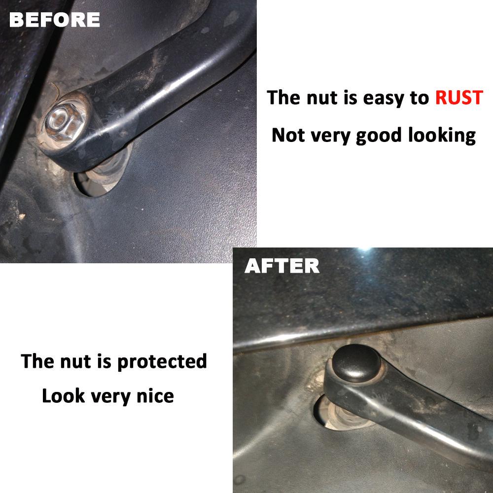 2 шт., гайка для рычага стеклоочистителя переднего стекла, крышка для VW Passat Golf Polo Jetta Tiguan Bora Fox CC Transporter Caddy