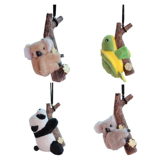 Подвесное украшение для автомобиля, коала, черепаха, панда, объятия, пень, подвеска, зеркало заднего вида, декор для воздуховода, милые аксессуары для салона автомобиля