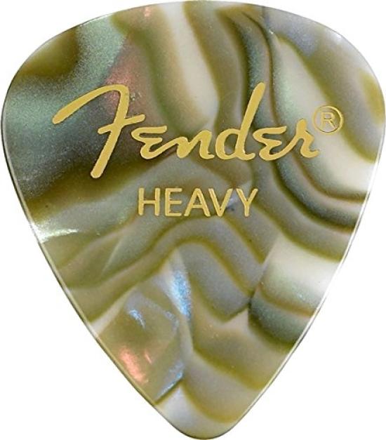 Fender 8 медиаторов для гитары формы "капля", тяжелые, по одному каждого [Ассорти из 8 цветов] (1 цвет)