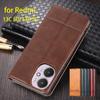 Роскошный магнитный адсорбционный кожаный чехол для Xiaomi Redmi 13C 5G / Redmi 13R 5G Flip Cover Защитный чехол Fundas Coque