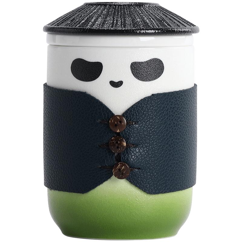 Shangyanfang Panda Ceramic Tea Infuser Cup