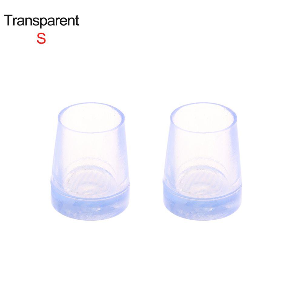 pair New Shockproof Non-slip Round Shape Heel Stoppers Silencer Heel Protector Antislip High Heeler