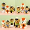 Whimsical Teddy Bear Plush Police Character Keychain For Car And Motorcycle