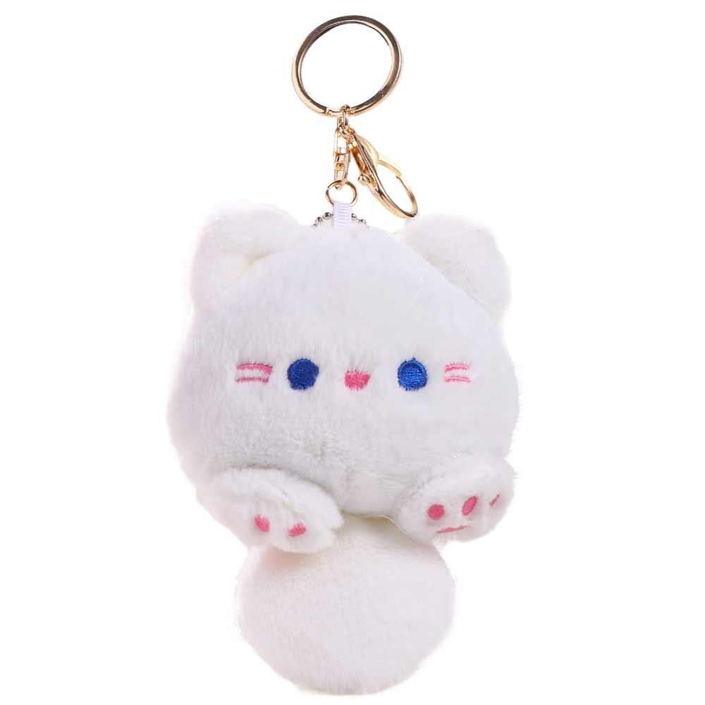 Плюшевая Плюшевая Кошка Брелок Хлопок ПП Плюшевая Кошка Кукла Подвеска Пищащая Кошка Плюшевый Брелок Рождественский Подарок