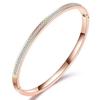 Anti Tarnish Jewellery | 18K Gold Plated Stainless Steel Openable Crystal Bracelet | Latest Stylish Cuff Bangle