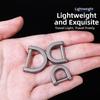 Titanium Alloy Carabiner Buckles Horseshoes Shackle Key Ring High Quality Keychain Hook EDC Tool
