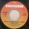 7-дюймовая пластинка WILLIE NELSON & RAY PRICE - Faded Love 111329 Columbia 1980 US Folk Б/У
