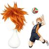 Хайкюу!! Hinata Syouyou Косплей Парик Короткие Оранжевые Пушистые Многослойные Парики Для Косплея Термостойкие Синтетические Волосы Аниме Парик + Кепка Для Парика