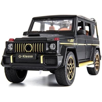 1/24 Benz G63 AMG Модель автомобиля, цинковый сплав, инерционная игрушечная машина со звуком и светом для детей, мальчиков и девочек, подарок