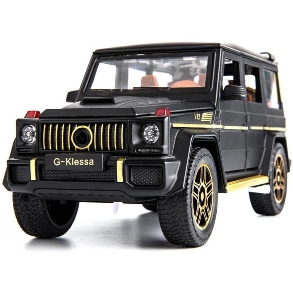1/24 Benz G63 AMG Model Car, Zinc Alloy Pull Back Toy Car with Sound and Light for Kids Boy Girl Gift