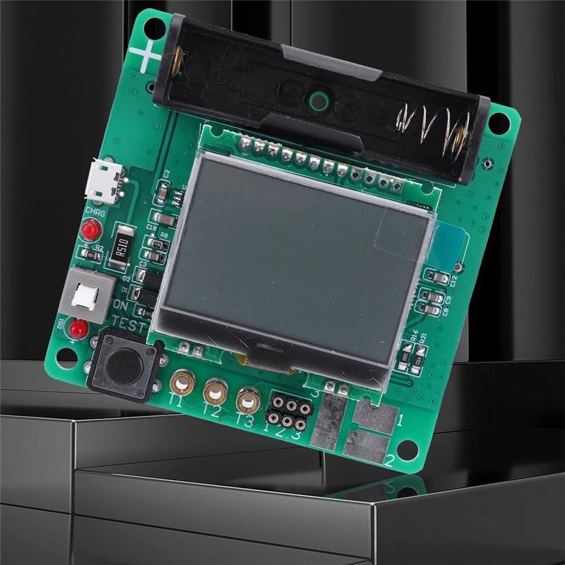 AEE4-1Set 3.7V ESR Meter Rechargeable Inductor Capacitor Tester Lithium Battery Inductance Capacitance Meter DIY MG328 PC+Metal
