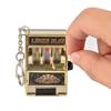 Simple Fashion Playable Mini Fruit Machine Keychain Lottery Personalized Simulation Pendant Pen T1P2