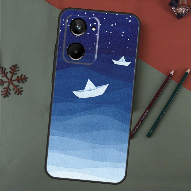Океанские волны парусник Для Realme GT Neo 5 3 2 T 8 9 10 11 Pro Plus C11 C15 C21 C25 C30 C31 C33 C35 C55 C21Y Чехол