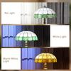 Tiffany-Style Floor Lamp with Handcrafted Stained Glass Shade, 152cm Tall Vintage Standing Lamp, Bronze Tone and Green