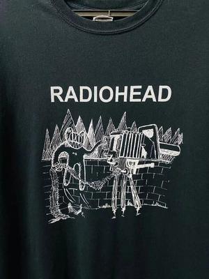 Radiohead Футболка Черная Хлопковая Короткий Рукав Унисекс S-4XL