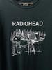 Radiohead Футболка Черная Хлопковая Короткий Рукав Унисекс S-4XL