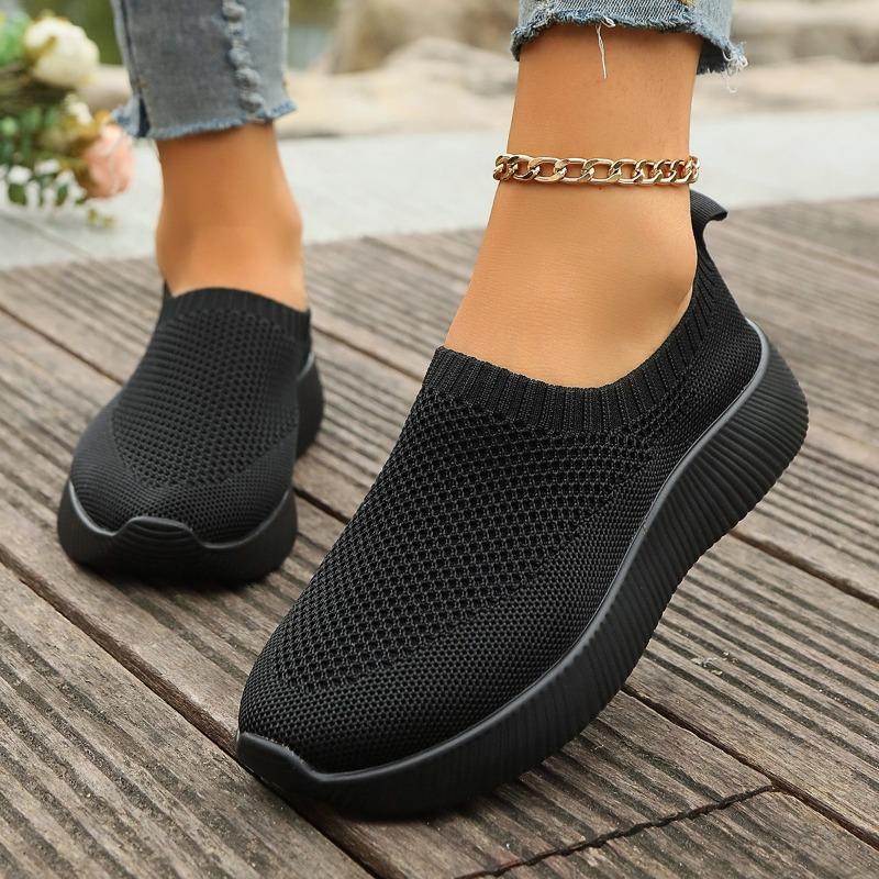 Fashion Women's Vulcanized Shoes High Quality Women's Athletic Shoes Slip-on Flats Women's Loaf Flat Walking Shoes