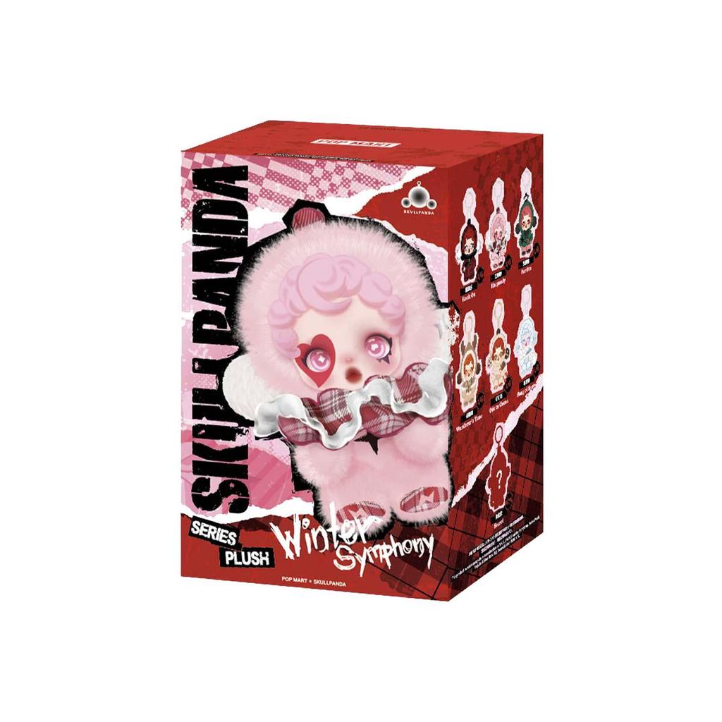 POP MART × SKULLPANDA Серия «Зимняя симфония» Официальная плюшевая коробка-сюрприз (Доступно поштучно или полным набором из 6 предметов)