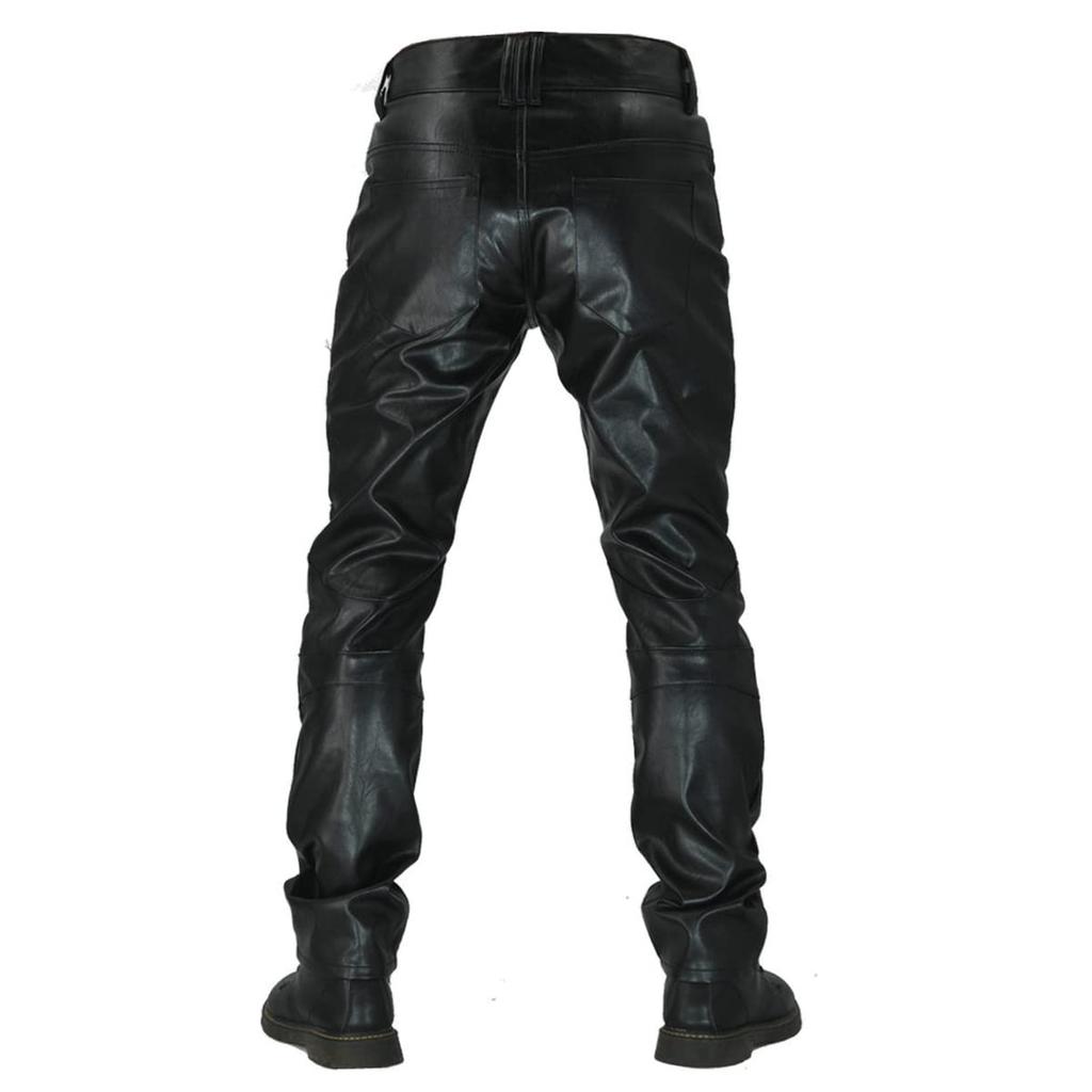 Мотоциклетные кожаные штаны для верховой езды, мотоциклетные штаны из искусственной кожи, размер L [RENHE], мужские штаны, протектор, штаны, штаны, прямые, кожа, кожа,
