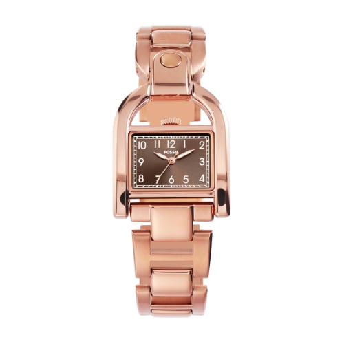 Fossil HARWELL ES5328 Women's Watch, Pink Gold