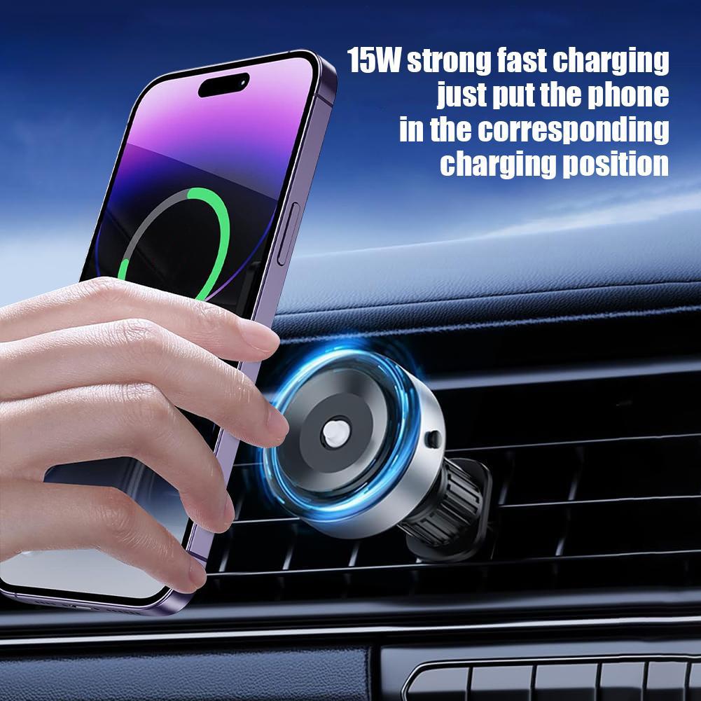 Двусторонний магнитный автомобильный держатель для телефона, беспроводная зарядка, автомобильный GPS-навигатор, универсальные аксессуары для салона автомобиля