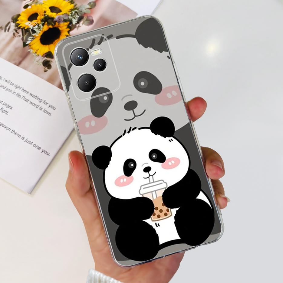 Чехол для Realme C35 RMX3511 Стильный окрашенный чехол Прозрачный силиконовый Мягкий тонкий чехол для телефона Для Realme C35 C 35 RealmeC35 Fundas Shell