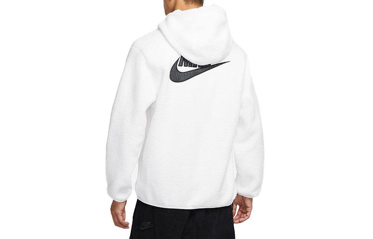 Nike Спортивная одежда Основные вещи Толстовки Мужские Белые С капюшоном Утепленные Обычные DD5014-100
