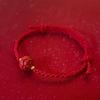 Cinnabar Lotus Hand Rope Female Natal Year Hand-woven Red Small Red Rope Jewelry Adjustable