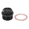 X AUTOHAUX Drain Plug Drain Bolt Magnet Sump Drain Nut with Gasket M24 X 1.5 1 Set Black