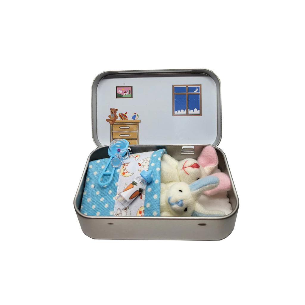 Пасхальные креативные милые плюшевые игрушки, железные подарочные коробки, маленькие плюшевые карманные банки