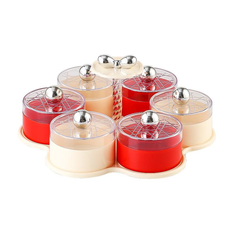 Dried Fruit Tray Light Luxury Creative Food Grade Fruit Tray with Lid Household Nut Candy Snack Tray Refreshment Tray Snack Tray