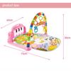 Baby Playmat Kick and Play Piano Gym with Music LED Lights Hanging Toys Mirror Musical Activity