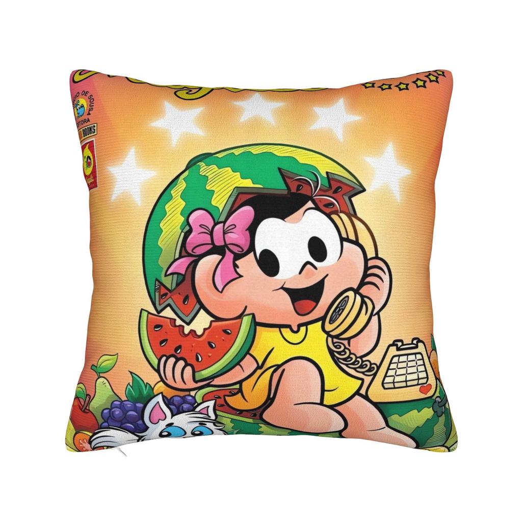 Cute Cartoon Magali Pillow Cover Retro Trendy Pillow Case For Sofa Couch Bed Living Room Comfy Pillowcases Birthday Gift