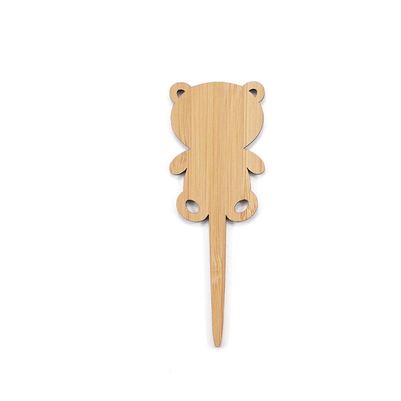 Customizable T-shaped Bamboo Plant Label - Blank, Handwritten Insert Stake