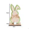 Easter Bunny Decorations Ornament Craft Desk Hallway Party Favors Indoor Rabbit Figurine Wooden