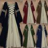 Винтажное готическое платье эпохи Ренессанса с длинными рукавами для женского костюма для косплея