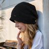 Большая окружность головы, сезонная шляпа, высокая чувственность, универсальная, иностранный стиль, стековая шляпа, темперамент, свободная, вязаная шерстяная шапка для женщин, сохраняющая тепло