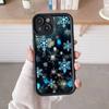 Зимний чехол для телефона с узором снежинки для iPhone 17 16 15 14 13 12 11 Air Pro Max Plus Утолщенный TPU Цветной чехол Роскошный чехол