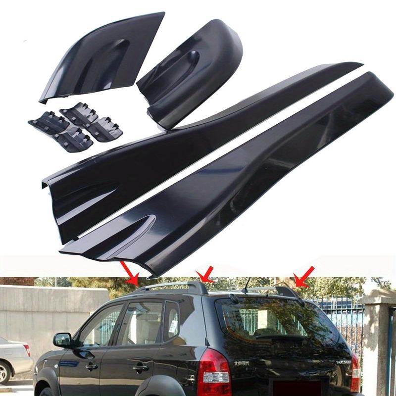 Для Hyundai Tucson 2004 2005 2006 2007 2008 Автомобильные рейлинги на крышу, крепление, заглушка для ножки, защитная крышка, глянцевый черный, внешний вид, 8 шт.