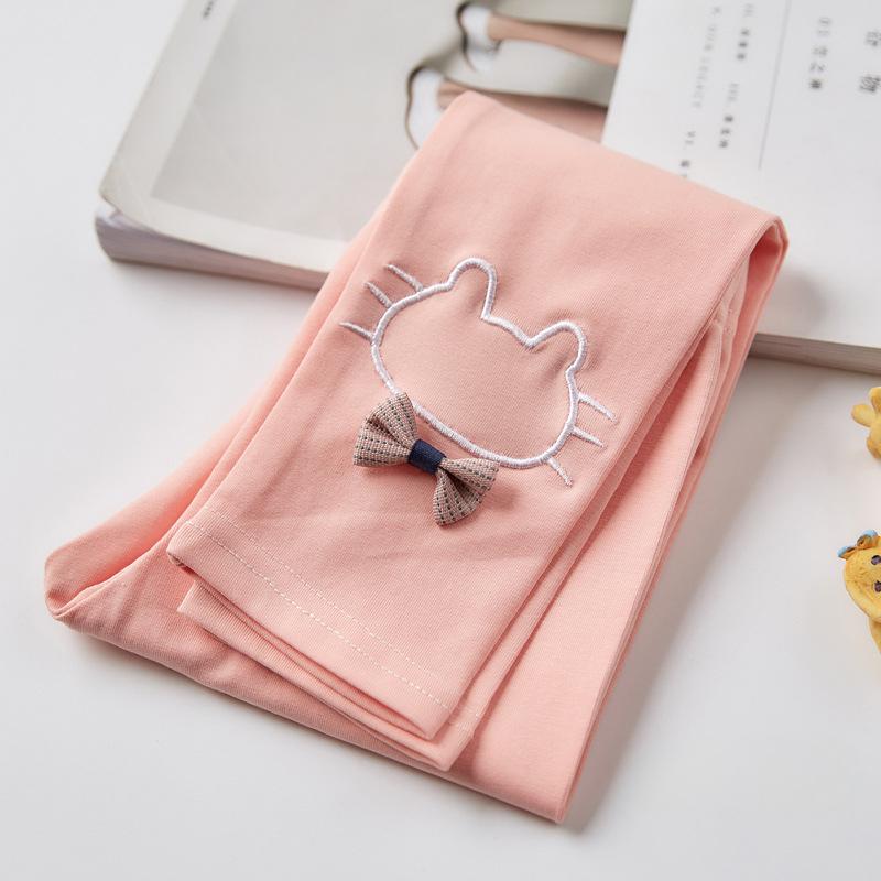 Леггинсы для девочек Детские тонкие укороченные брюки с рисунком Верхняя одежда для малышей