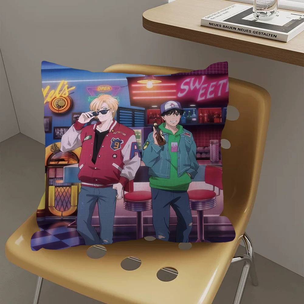 Аниме BANANA FISH Подушка Подарки Мебель для дома и офиса Спальня Диван Автомобильная Подушка Чехол 45x45см