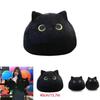 Delightful Black Cat Plush Toy Soft And Huggable Stuffed Pillow For Little Ones