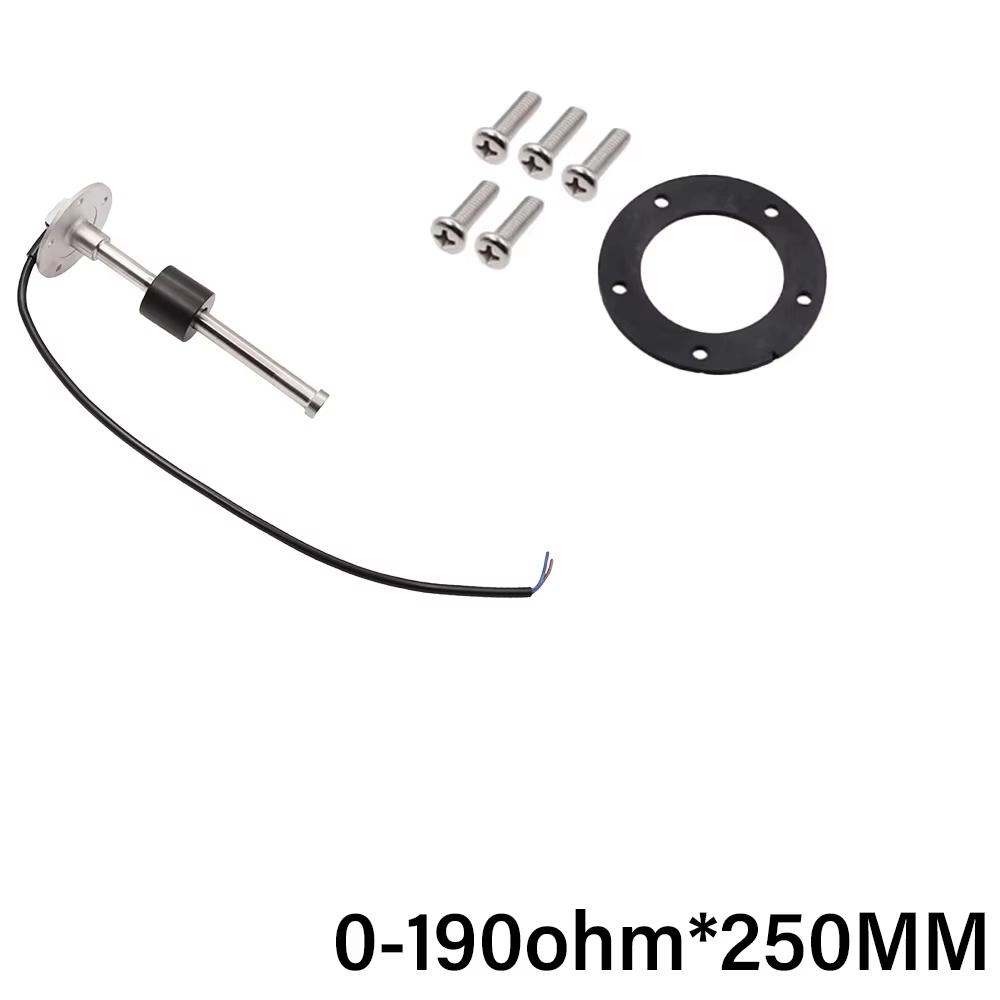 ELING 52mm Fuel Level Gauge 0-190ohm 240-33ohm Signal Fuel Tank Level Meter with 7 Colors Backlight for Car SUV Boats
