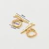 4 Набора Латунные Застежки-Тоглы Цвета Золота 14K18K Соединители Для DIY Браслетов Ожерелий Аксессуары для Изготовления Украшений